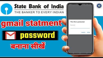 sbi statement pdf  password 2022/sbi bank statement pdf password kaise pata kare-state bank of india