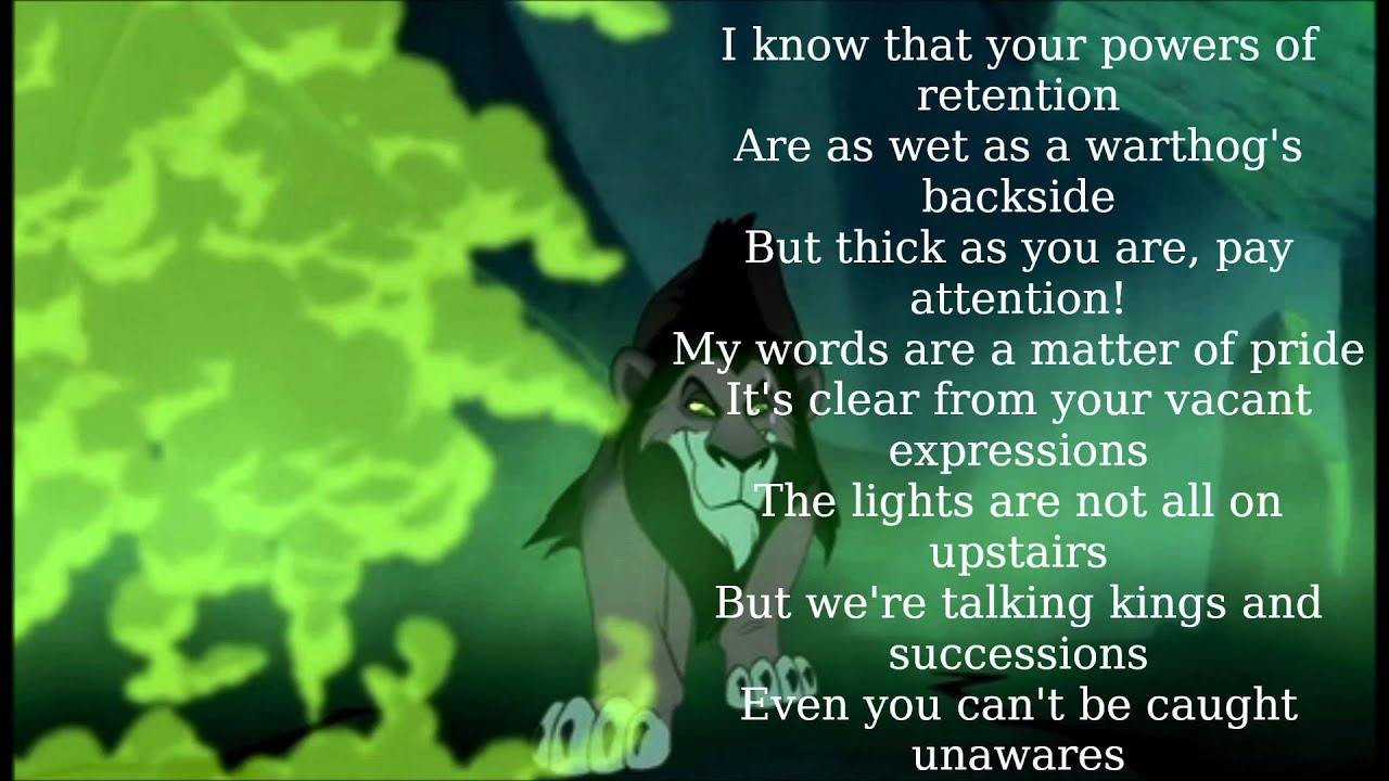 the lion king song trainslation