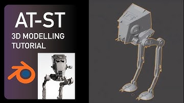 Modelling an AT-ST | Blender 2.8 Time-lapse