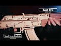 Rokr ak47 assault rifle gun toy 3d wooden puzzle lq901