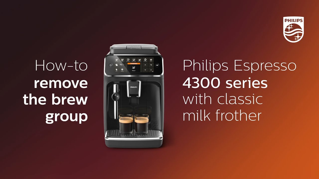 Philips 4300 CMF how to remove the brew group YouTube