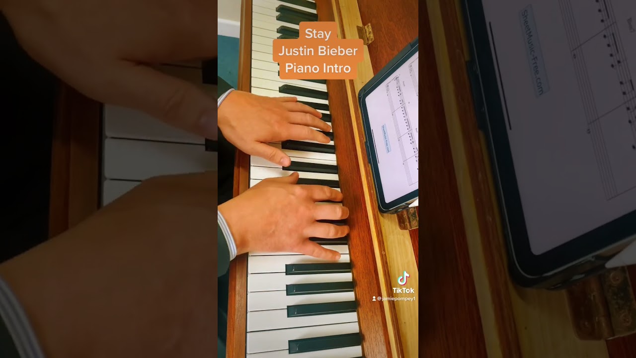 Stay - Justin Bieber - Piano intro 