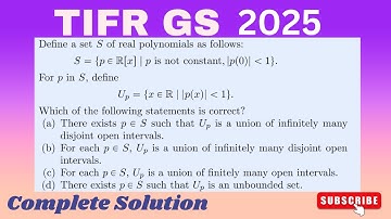 TIFR GS 2025 REAL ANALYSIS SOLUTION | TIFR 2025 SOLUTION | COMPLETE SOLUTION |