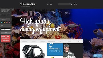 Scuba Diving Equipment PrestaShop Theme by WT Website Template - 53209