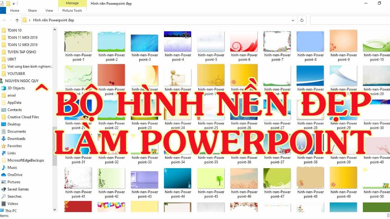 CHIA SẺ BỘ HÌNH NỀN ĐẸP CHO THẦY CÔ LÀM POWERPOINT GIẢNG DẠY - youtube