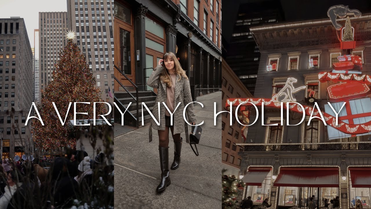Настоящий нью-йоркский праздник ✨ Свежая стрижка, винтажный шопинг и рождественская магия Пятой а...