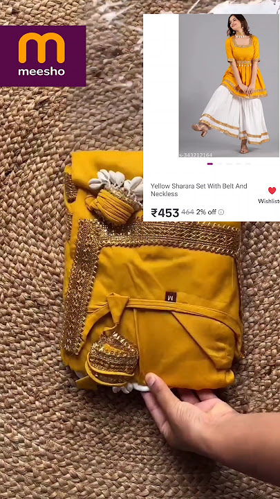 meesho sharara set haul under 500 #meeshofinds #meeshogown #shararasuit #viralshorts