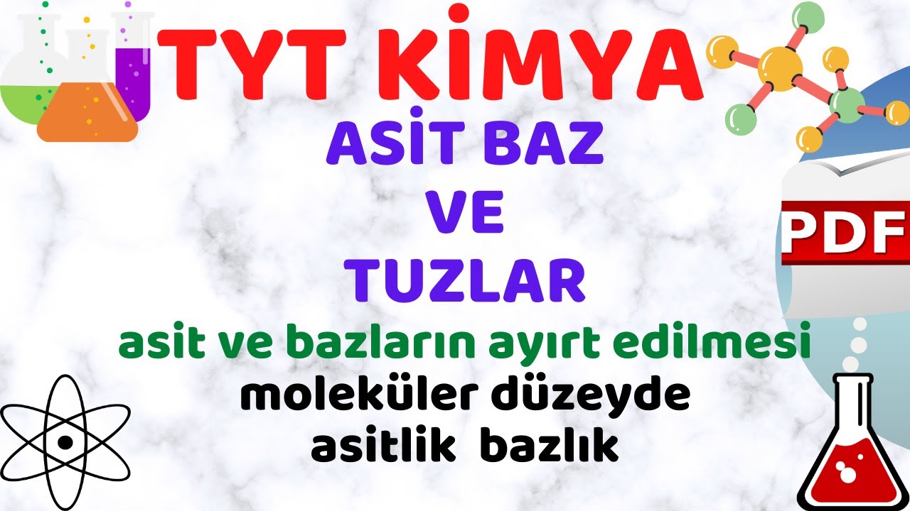 ASİTLER BAZLAR VE TUZLAR ( Tyt Kimya 2022 )