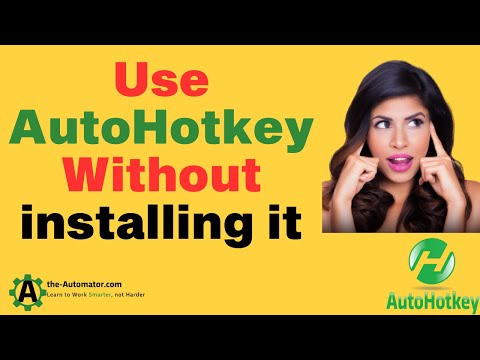 Using AutoHotkey without
