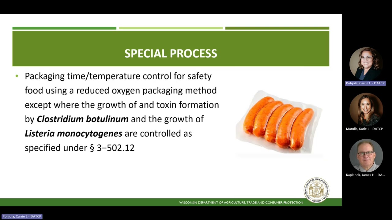 Datemarking, Variances, and HACCP Plan Requirements for Retail Establishments