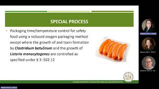 Datemarking, Variances, and HACCP Plan Requirements for Retail Establishments