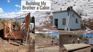 helping my brother build an off grid tiny cabin in 10 weekends, from bare ground to moved in!