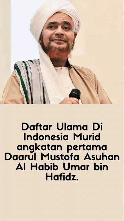 Nama-Nama Murid Angkatan Pertama Habib Umar Bin Hafidz.