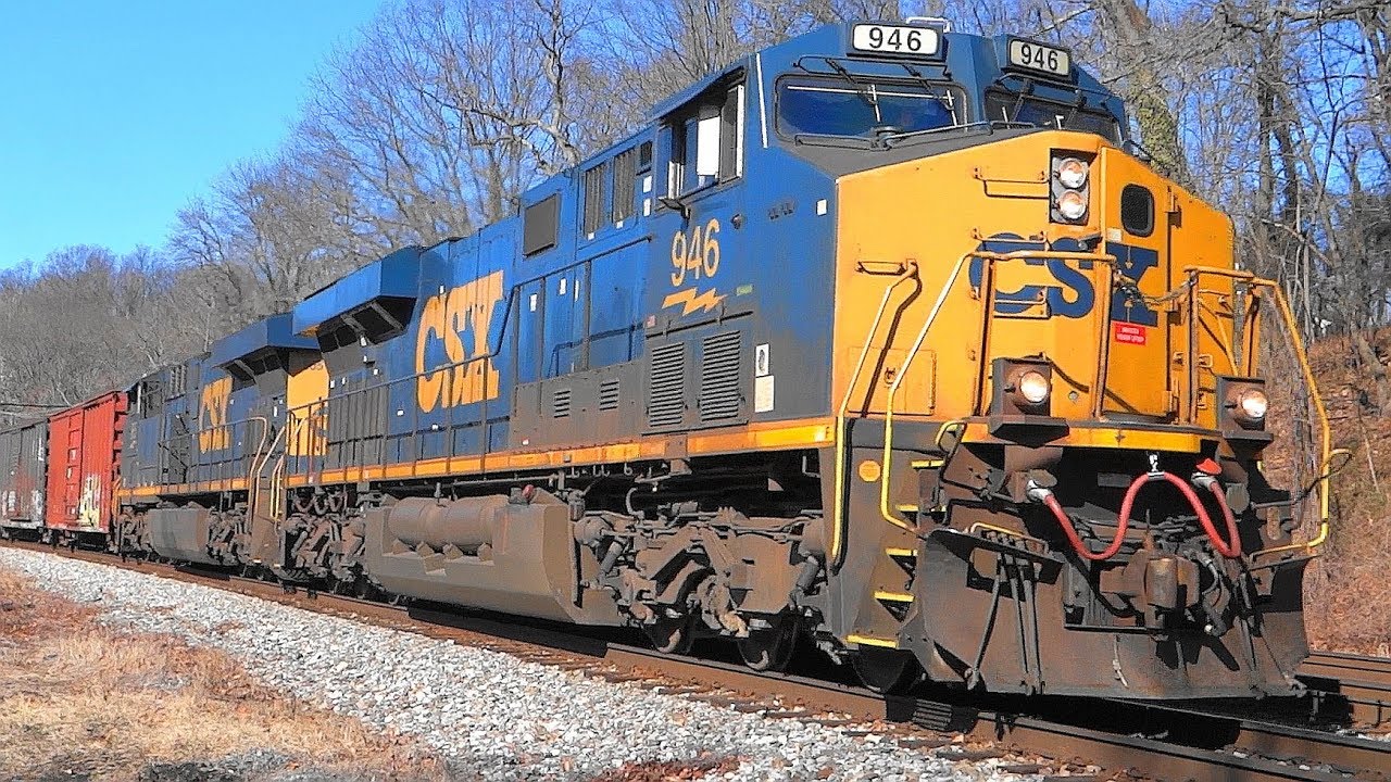 CSX Q300 Mixed Manifest Freight Train In Relay, Maryland