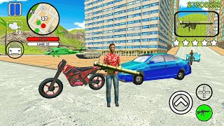 Grand Miami Gangster Crime Simulator - Bike and Car Driving Game - Android Gameplay screenshot 2