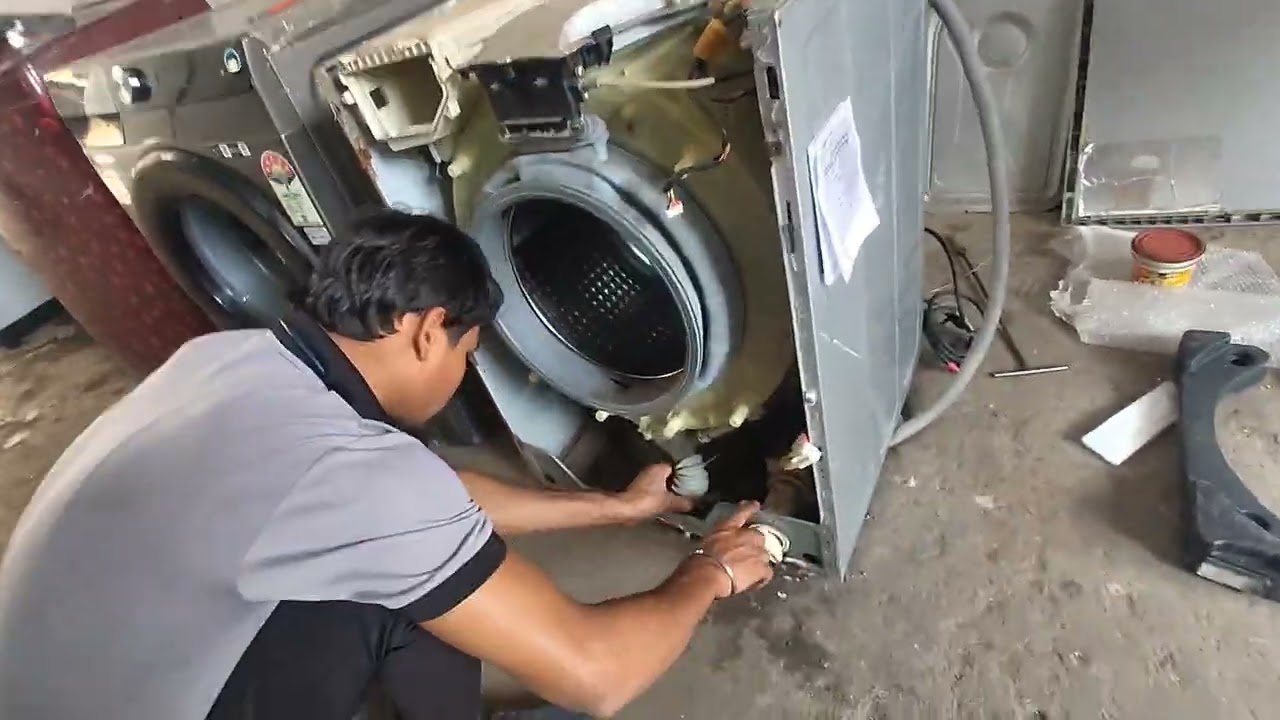 Washing Machine Repair//Front Load Washing Machine Flange  Change // Front Load Washing Machine/