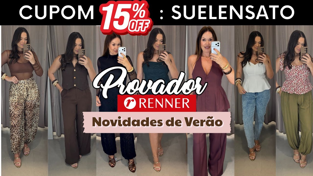 Provador Renner- Muita Novidade, nova coleção, cupom de desconto, vestido perfeito e mais