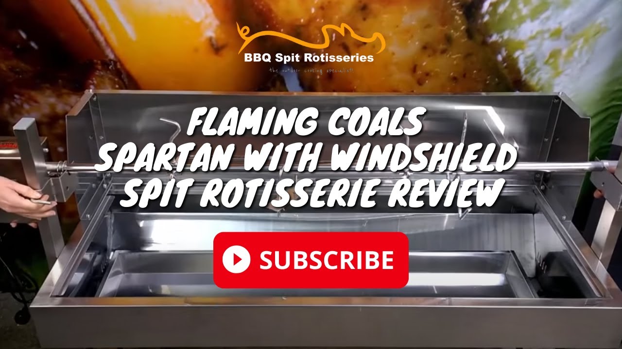 flaming coals rotisserie