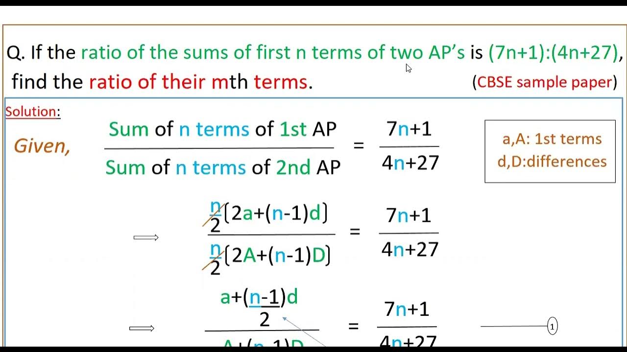 if-the-ratio-of-the-sums-of-first-n-terms-of-two-ap-s-is-7n-1-4n-27