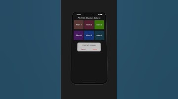 Alert Set (Custom Colors) with SwiftUI #shortvideo #shorts  #swiftuicodes #swiftui