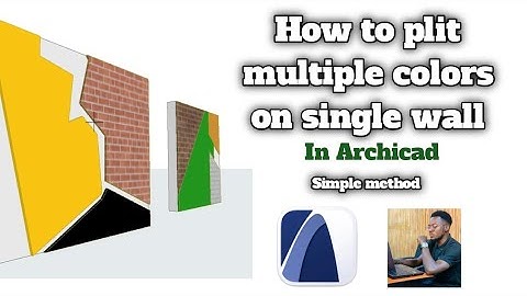 How to split multiple colors on single wall in Archicad