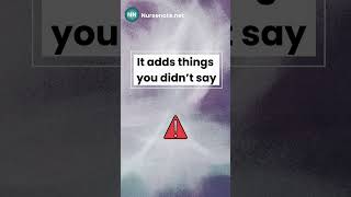 Nursing notes using after A.i