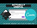 Uploading Inkscape SVG Files to Canva Pro