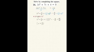 Completing the Square Series #3 – Solve with Fractional Coefficients