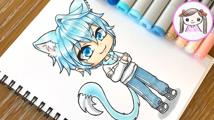 Practicing drawing with Copic 10: Gachalife character you requested 