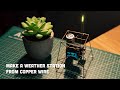 [Satisfying] DIY Mini Satellite Weather Station Made from Copper Wire