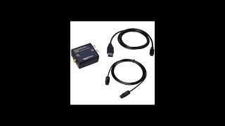 Amazon Basics 96KHz DAC Digital Optical Coax to Analog RCA Audio Converter Adapter