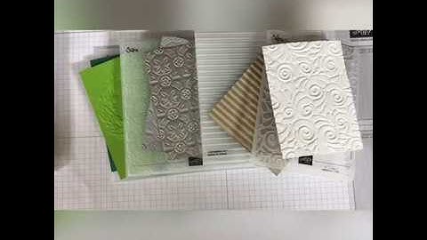 Tuesday’s Tip - Embossing Folders