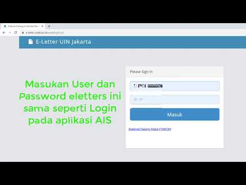 Tutorial menggunakan Aplikasi Eletter UIN JKT