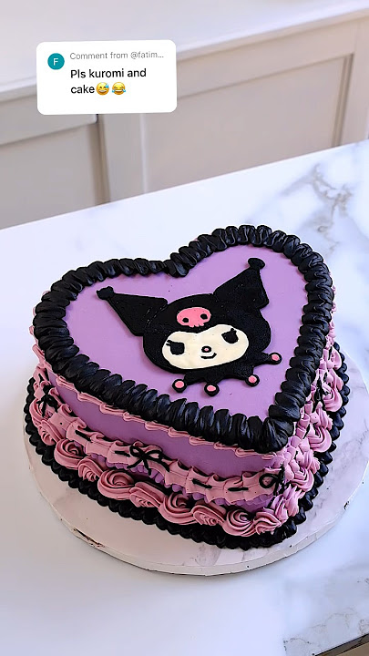 Download lagu Kuromi cake, cartoon cake, cake decorate, dessert decorating videos #cakedecorating #cake #baking