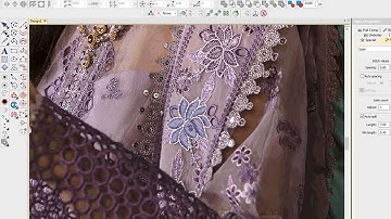 Afrozeh La Fuchsia Punching Flower tutorial video by wilcom software #tutorial #embroidery