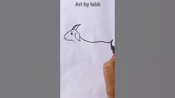 how to draw a goat #short