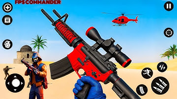 Counter Strike FPS Commando - Warzone Fight Gameplay | Offline Shooting Game 2025 