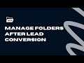How to Manage After Lead Conversion | WorkDrive for Zoho CRM | EasyPluginz