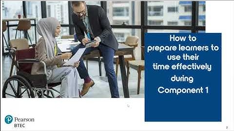 BTEC Bitesize- How to prepare learners to use their time effectively Component 1- BTEC Enterprise