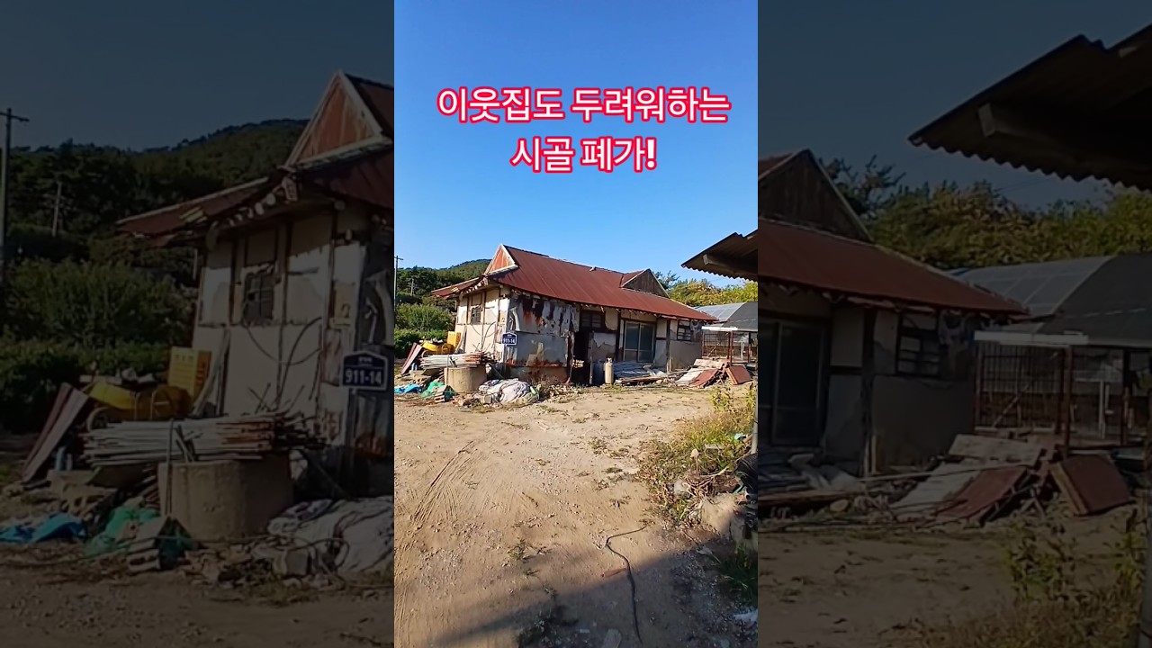 이웃집도 두려워하는 시골 폐가! 재미있는 shorts 시골집 옛날집 여행 부동산 부자집 빈집 멋진산 오지마을 전원주택