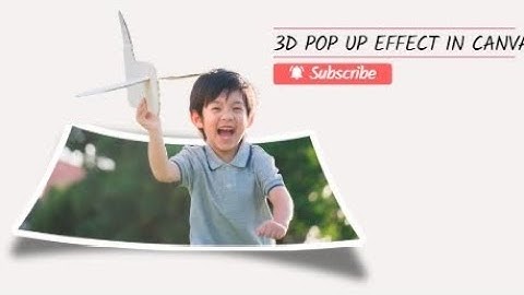 How to Create 3D Pop Up Effect in Canva |Out of Bounds Effect |How to Make Effects in Canva