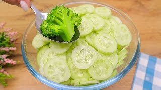 Cucumber salad that burns belly fat! My mother lost 25 kg in a month!