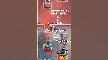 How to stop this push with little elixir? #clashroyale #ryley #cr