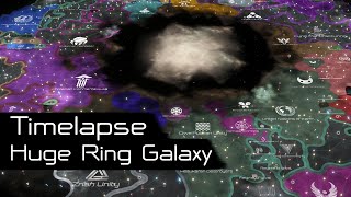 Stellaris Timelapse - Huge Ring Galaxy, Version 3.11 All DLC