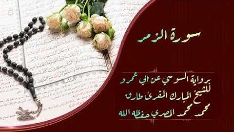 سورة الزمر برواية السوسي عن أبي عمرو البصري للشيخ طارق محمد محمد