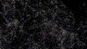 Stars-1. 4D-fractal. Rotation in four-dimensional space. Fourth dimension. Relax.