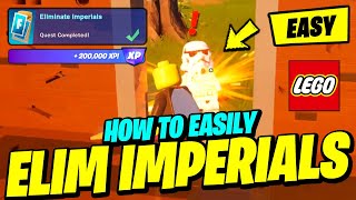 How to EASILY Eliminate Imperials & Complete a Random Encounter - Fortnite LEGO Star Wars Quest