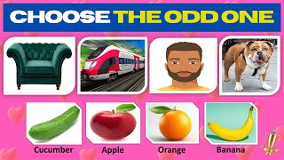 Choose the Odd-one Quiz Challenge 😉🎯 General knowledge edition.