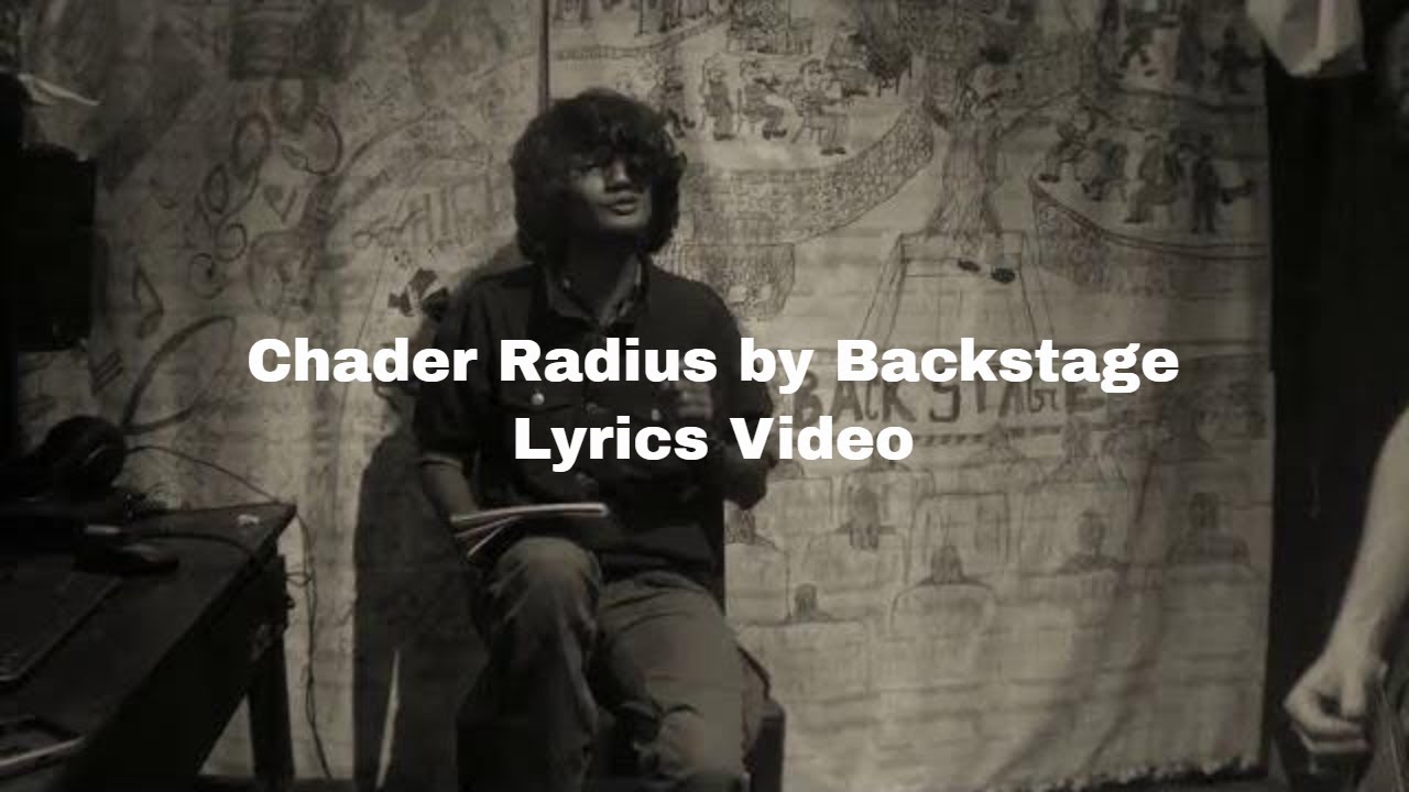 Lyrics video Chader Radius by Backstage