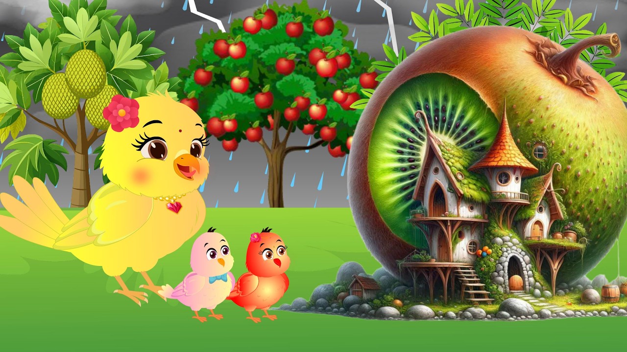 बारिश वाला कार्टून | Tony Chidiya Cartoon Acha Acha | Chidiya Wala Cartoon | New Episode Minu Hindi